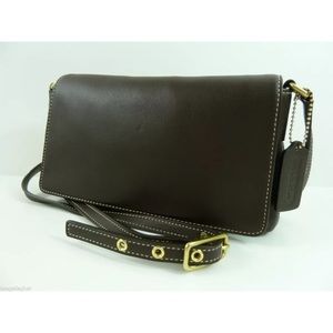 COACH Legacy Demi Flap Shoulder Bag Brown #9599